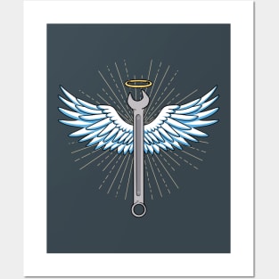 Angel wrench Posters and Art